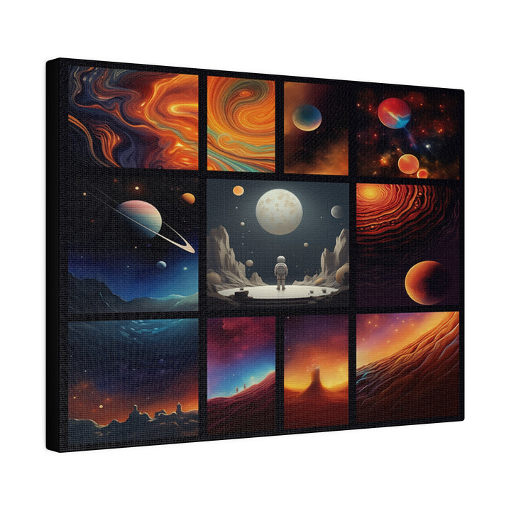 Wall Art Canvas Collage For Kids,  “Leap Into The Universe"