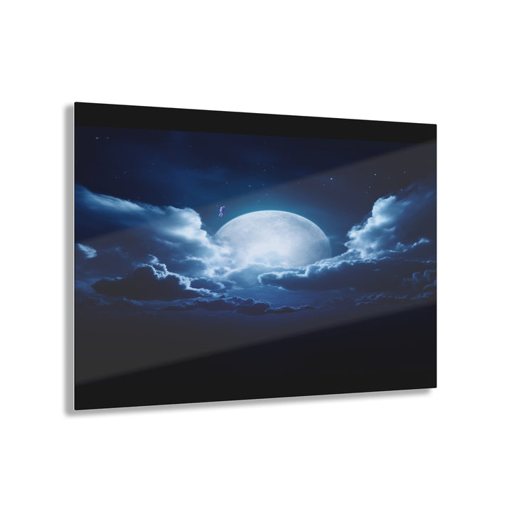 Acrylic Wall Art “Moon Walk The Lunar Voyager” 14”x11”