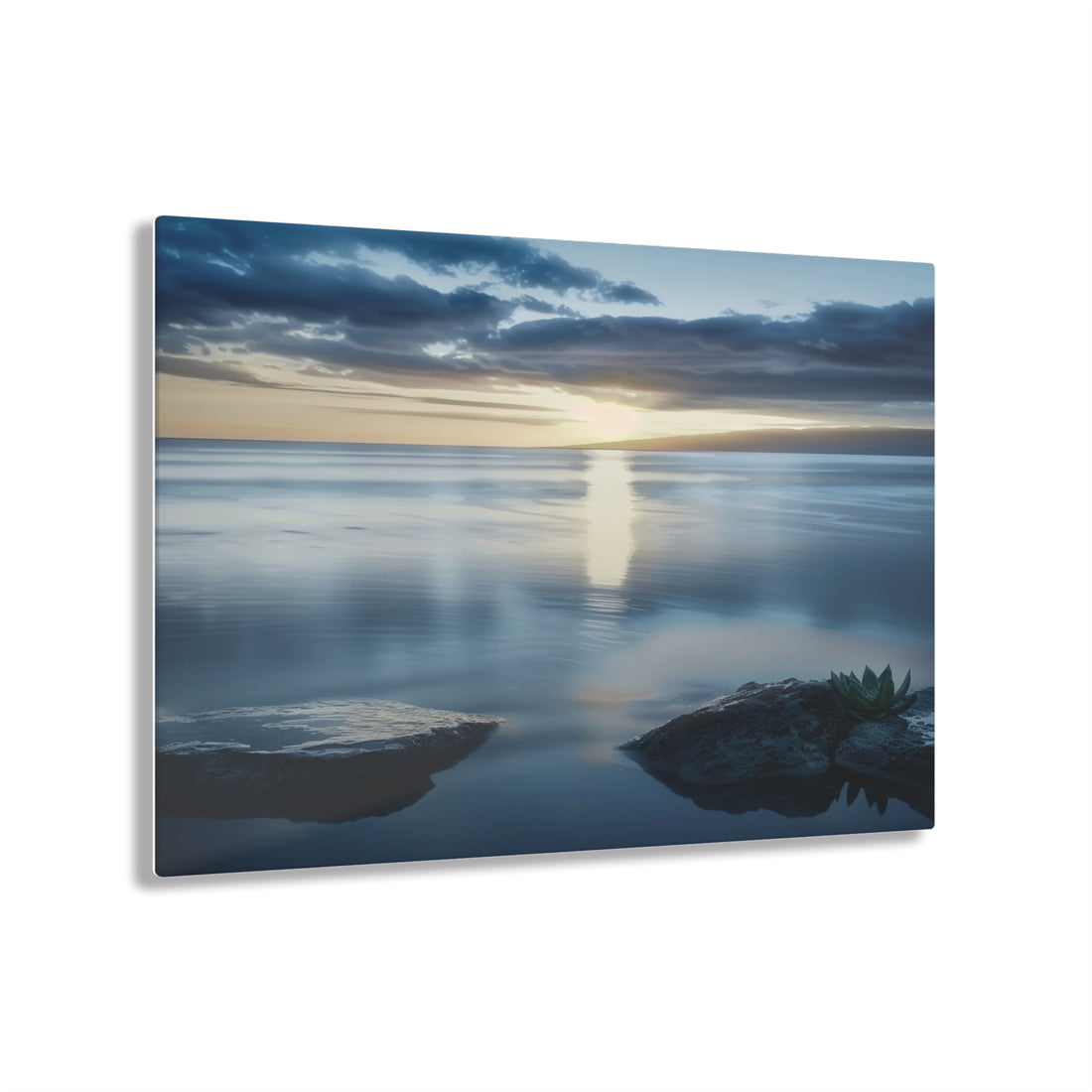 Acrylic Wall Art, Tranquil Sunset Serenity  Nature, Relaxation Peaceful