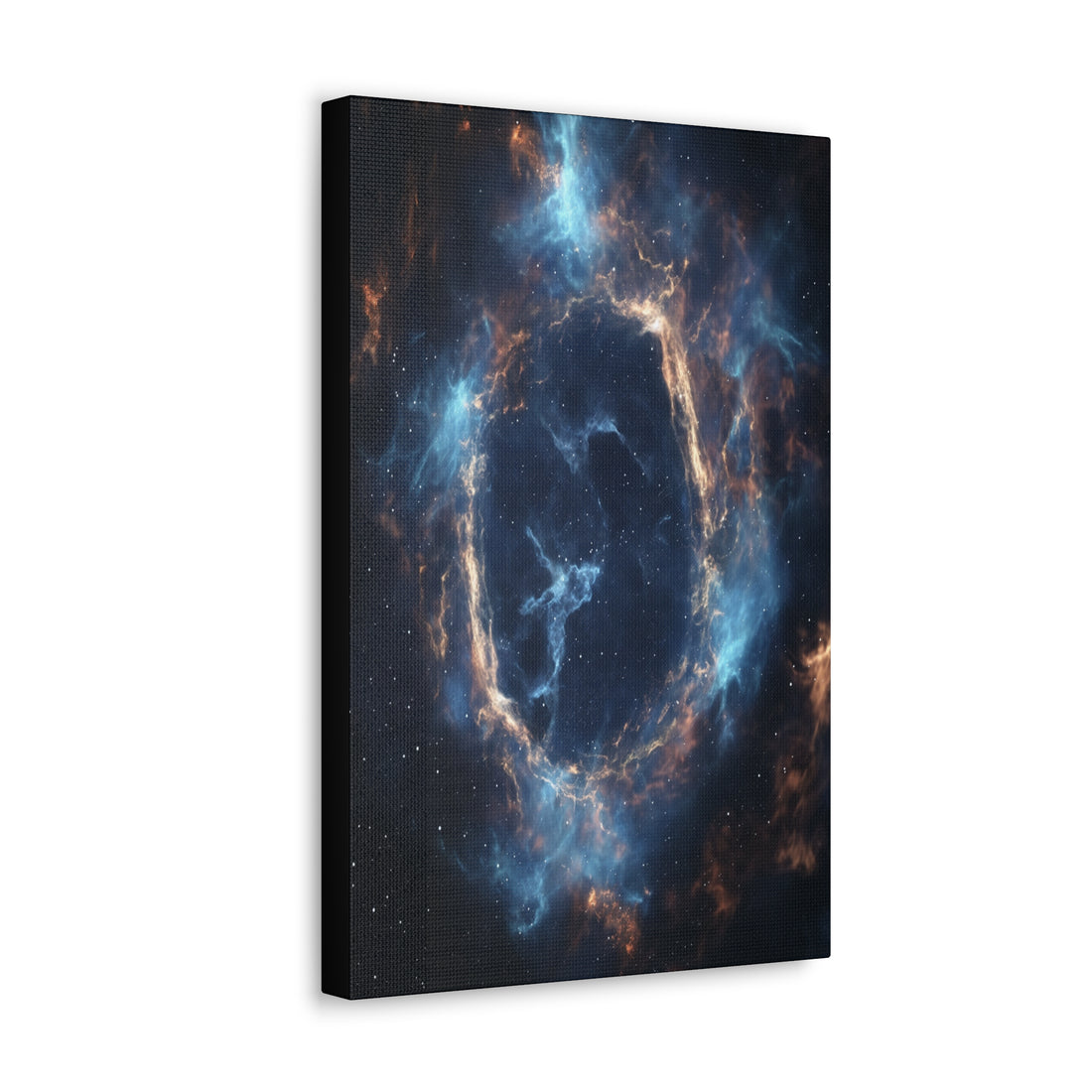 Celestial Nebula Ring In A Vibrant Canvas Print