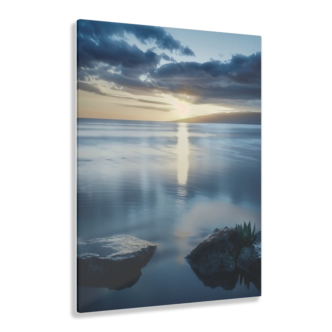 Acrylic Wall Art, Tranquil Sunset Serenity  Nature, Relaxation Peaceful