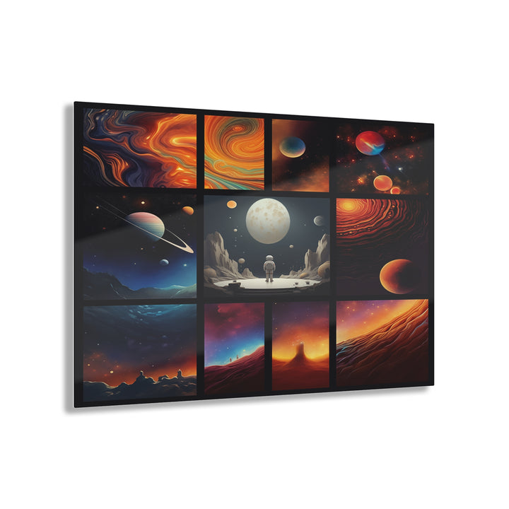 Acrylic Wall Art ‘Leap Into the Cosmos’ 14”x11” Display Rich Color