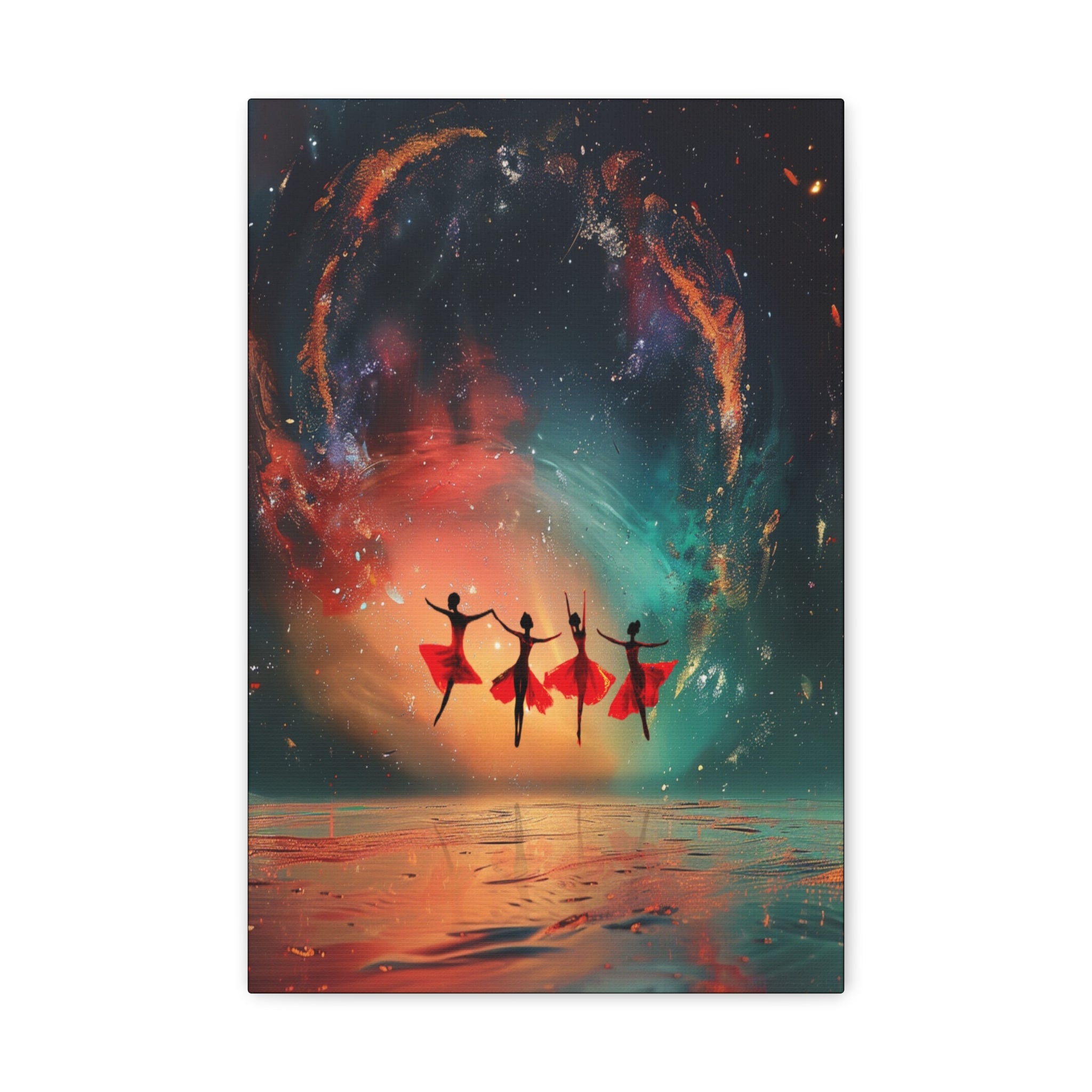 The Cosmic Dance, A Celestial Ballet‘, Canvas Photo Tile