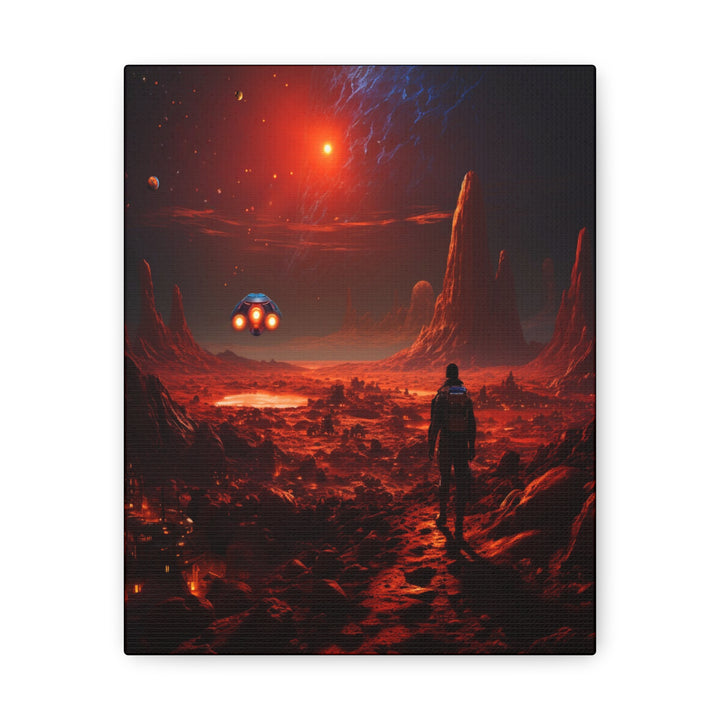 Wall Art Canvas, Red Planet Expedition, A Rich Vibrant Matt Finish