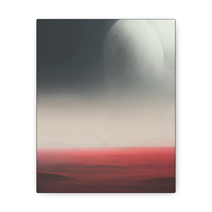 Serene Celestial Oasis Vibrant Canvas Print