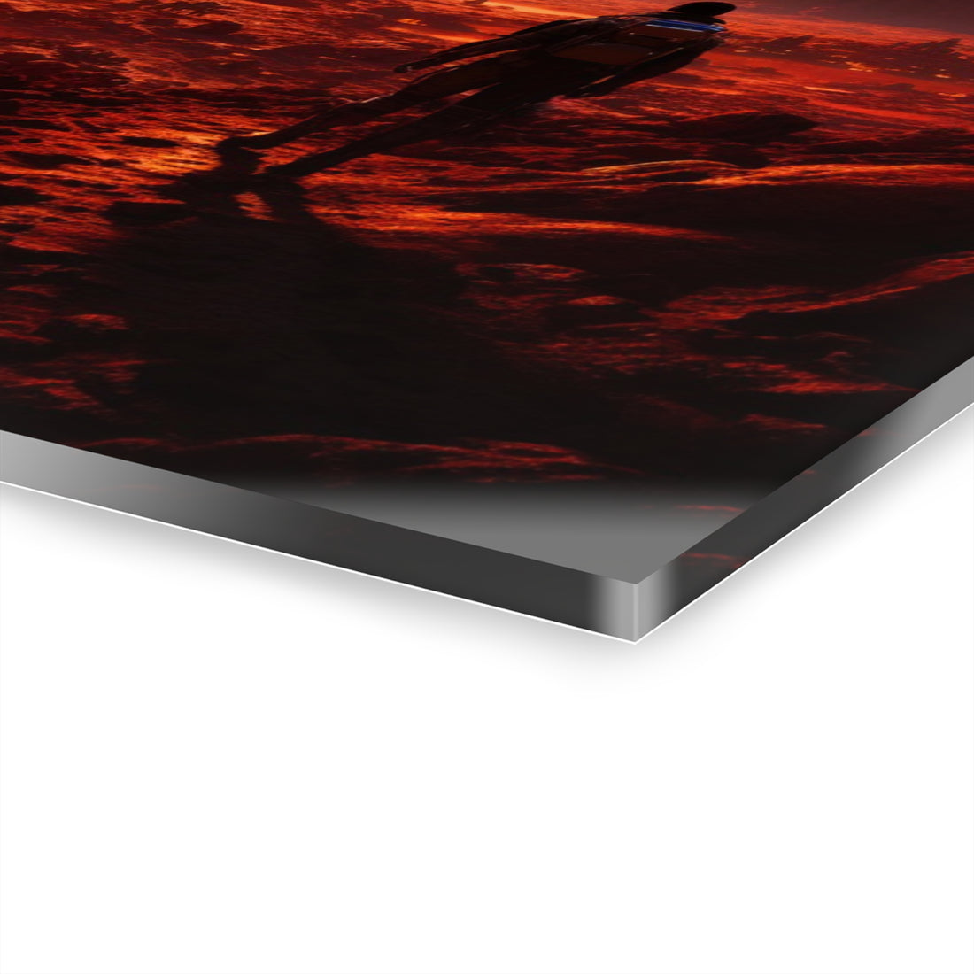 Acrylic Wall Art, 'Red Planet Expedition', (French Cleat Hanging)