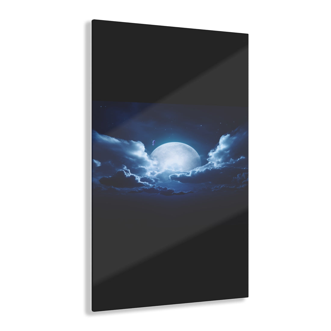 Acrylic Wall Art “Moon Walk The Lunar Voyager” 14”x11”