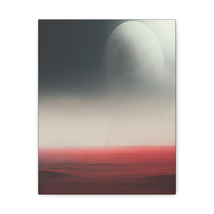 Serene Celestial Oasis Vibrant Canvas Print