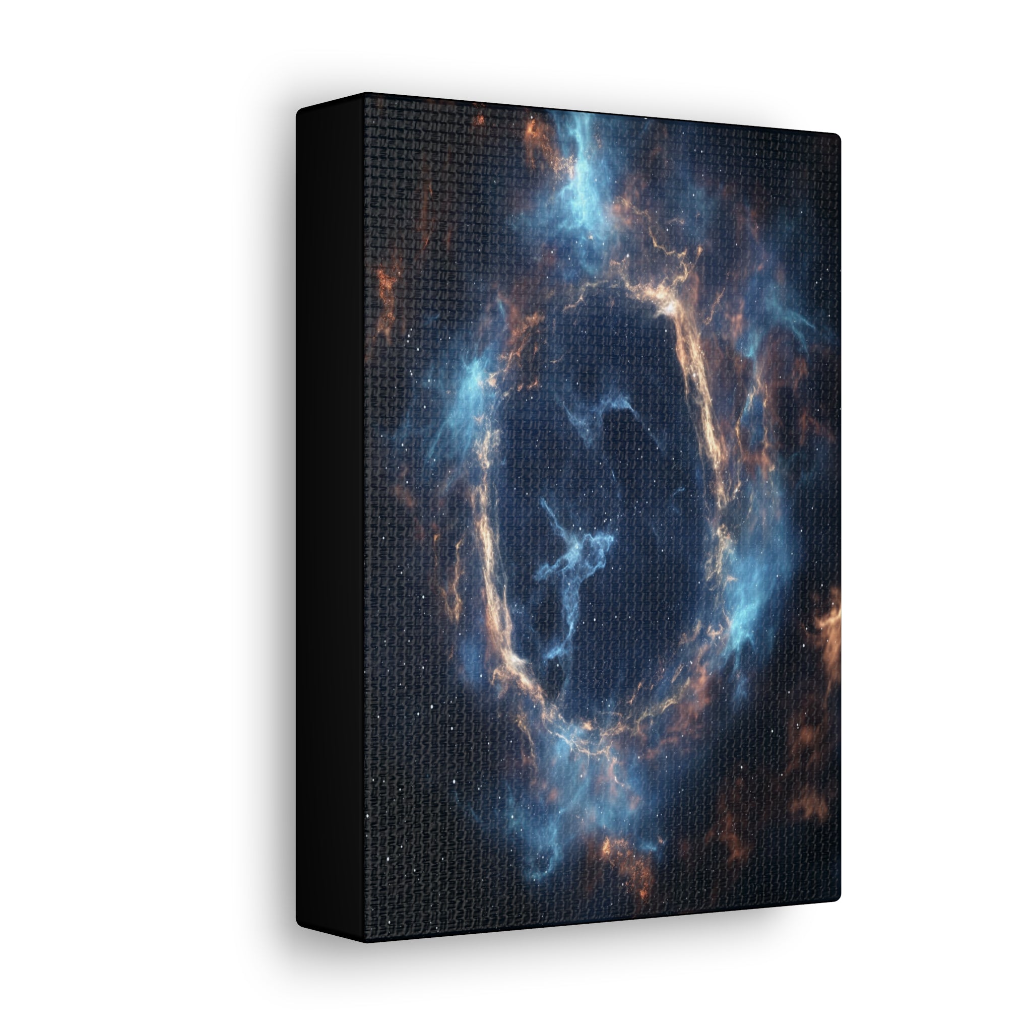 Celestial Nebula Ring In A Vibrant Canvas Print