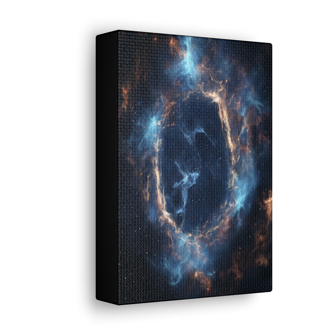 Celestial Nebula Ring In A Vibrant Canvas Print