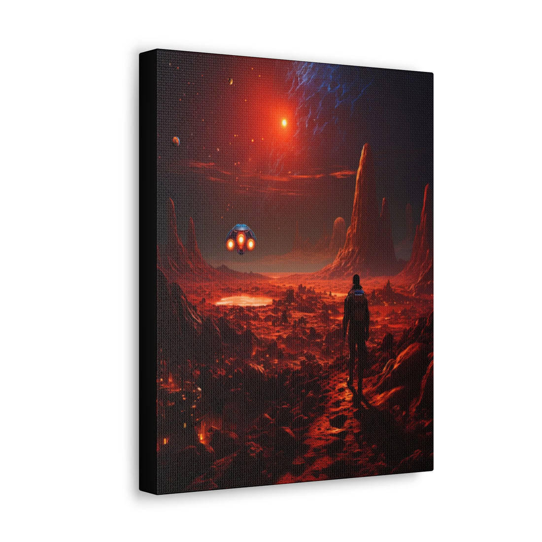 Wall Art Canvas, Red Planet Expedition, A Rich Vibrant Matt Finish