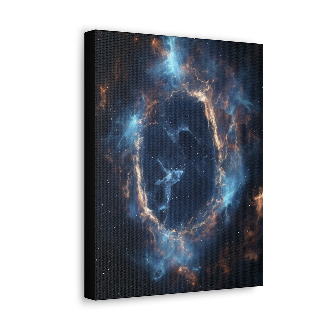 Celestial Nebula Ring In A Vibrant Canvas Print