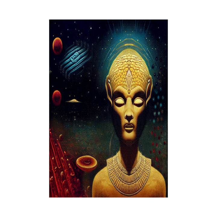 Wall Art Poster ‘Vintage Space God’