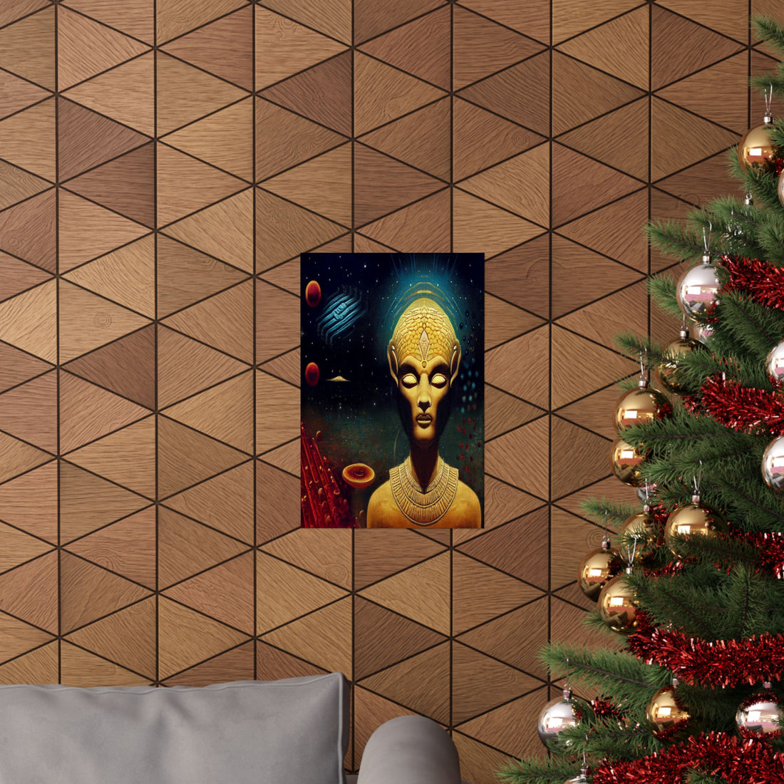Wall Art Poster ‘Vintage Space God’