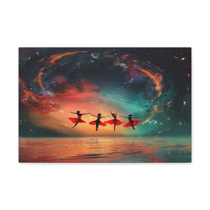 The Cosmic Dance, A Celestial Ballet‘, Canvas Photo Tile