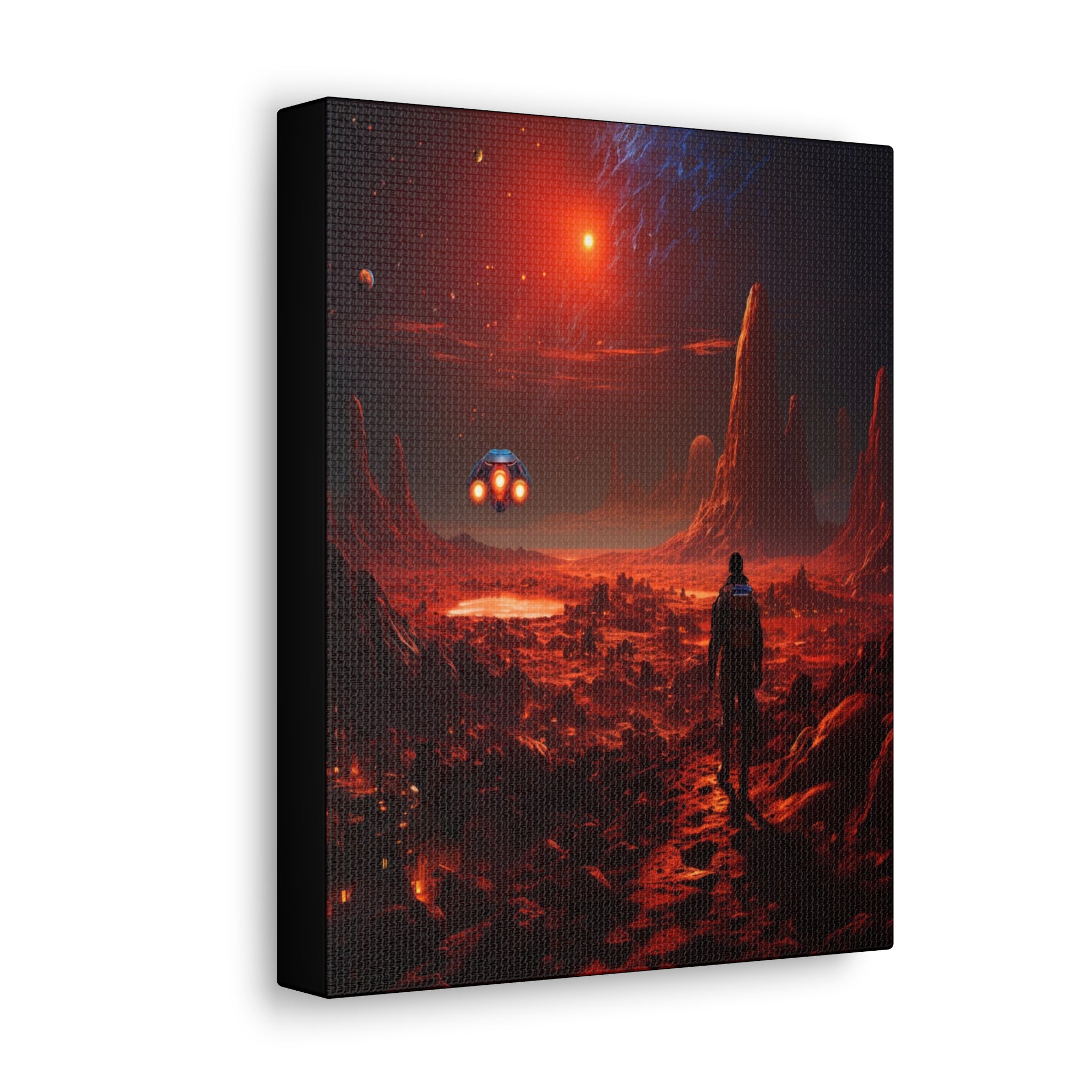 Wall Art Canvas, Red Planet Expedition, A Rich Vibrant Matt Finish